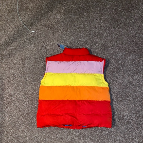 Multi Color Two Tone Two In One Puffer Jacket/Vest - Picture 3 of 4